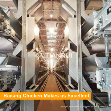 Tianrui hot galvanized steel automatic poultry battery cages for sale in Parkistan